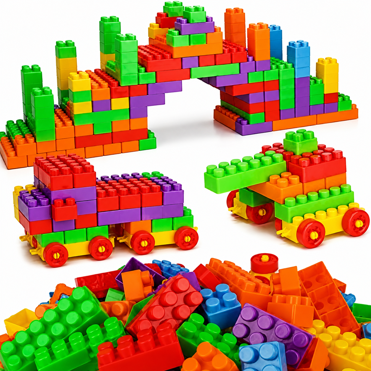 My Blocks 100+ Pieces Jumbo Building Blocks Set for Kids