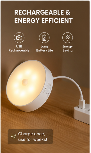 Rechargeable Motion Sensor LED Night Light