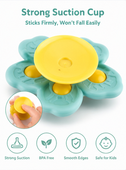 Baby Suction Cup Spinner Toy
