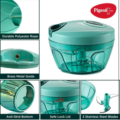 Big Size 5 Steel Blade Chopper / Handy Vegetable and Fruit Chopper / Kitchen / Onion Dry Fruit Grinder / Vegetable / Salad Maker( XXL Chopper 450ml